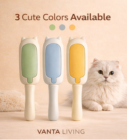 Vanta Living Pet Hair Remover Roller | Self-Cleaning Fur & Lint Brush for Home, Sofa, Clothes & Car